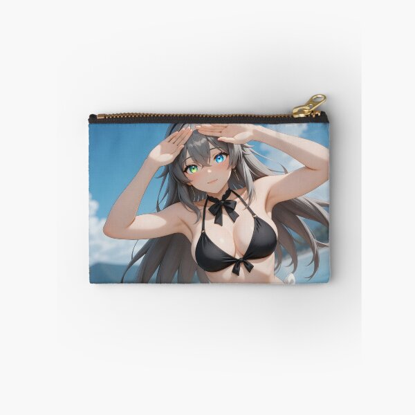 Item preview, Silver Hair Bunny Girl at the Beach Summer Anime Aesthetic designed and sold by Killington.