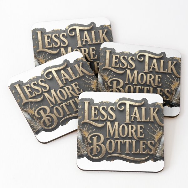 Item preview, Crisp Orange LESS TALK MORE BOTTLES designed and sold by dazzlemakers.