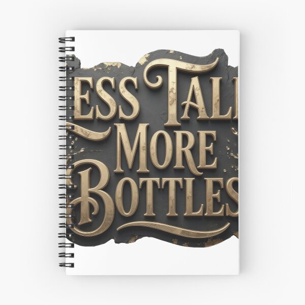 Item preview, Crisp Orange LESS TALK MORE BOTTLES designed and sold by dazzlemakers.