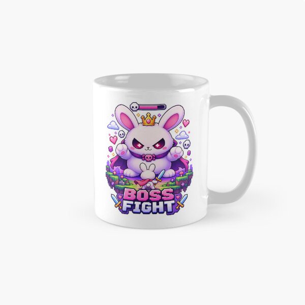 Item preview, Boss Fight Bunny – Cute Pixel RPG Gamer Rabbit designed and sold by JPCuteDesign.