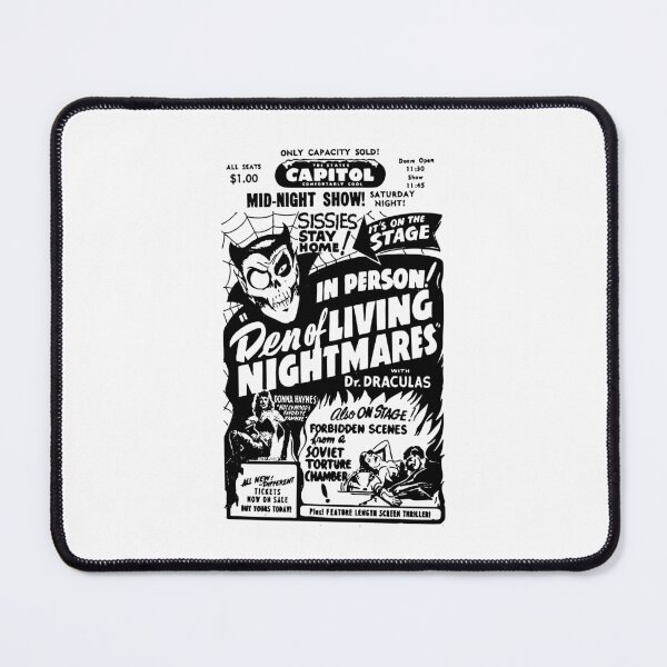 Item preview, Den of Living Nightmares – Meet the Monsters Vintage Spook Show designed and sold by ChickenFund.