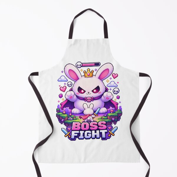 Item preview, Boss Fight Bunny – Cute Pixel RPG Gamer Rabbit designed and sold by JPCuteDesign.