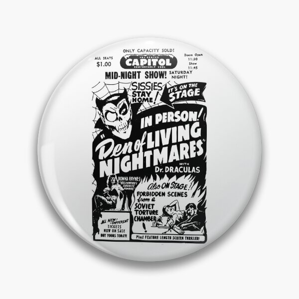 Item preview, Den of Living Nightmares – Meet the Monsters Vintage Spook Show designed and sold by ChickenFund.