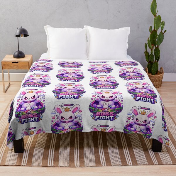 Item preview, Boss Fight Bunny – Cute Pixel RPG Gamer Rabbit designed and sold by JPCuteDesign.