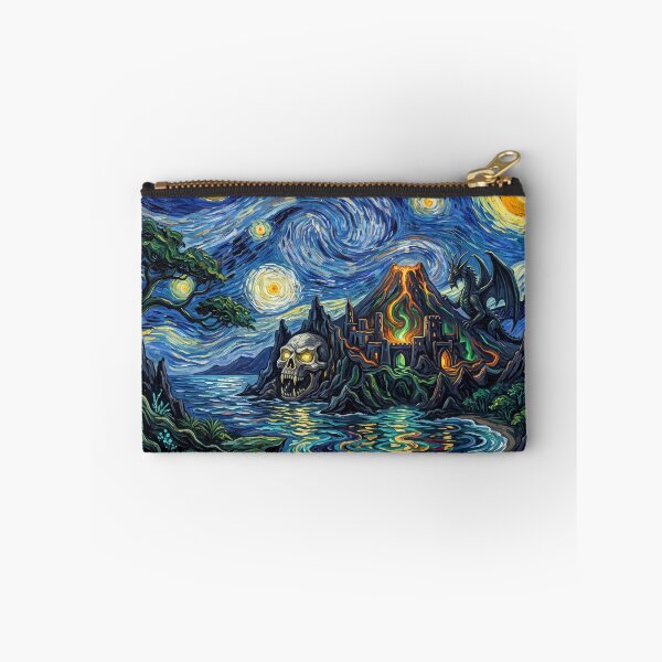 Item preview, Monster Island Starry Night Comic Landscape designed and sold by Bad-Decisions-Designs.