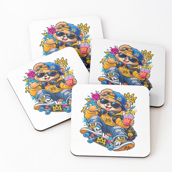 Item preview, Skater Bear Graffiti Streetwear Character designed and sold by JMDG Studio.