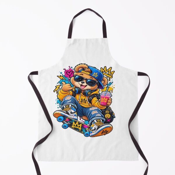 Item preview, Skater Bear Graffiti Streetwear Character designed and sold by JMDG Studio.