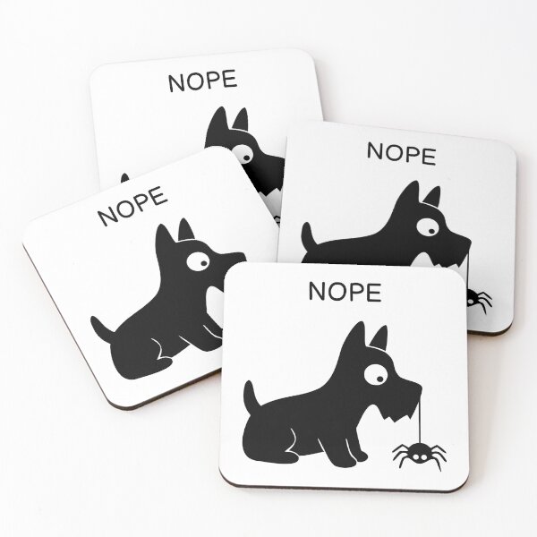 Item preview, Nope funny scottie dog halloween  designed and sold by FUEGO & NOX.