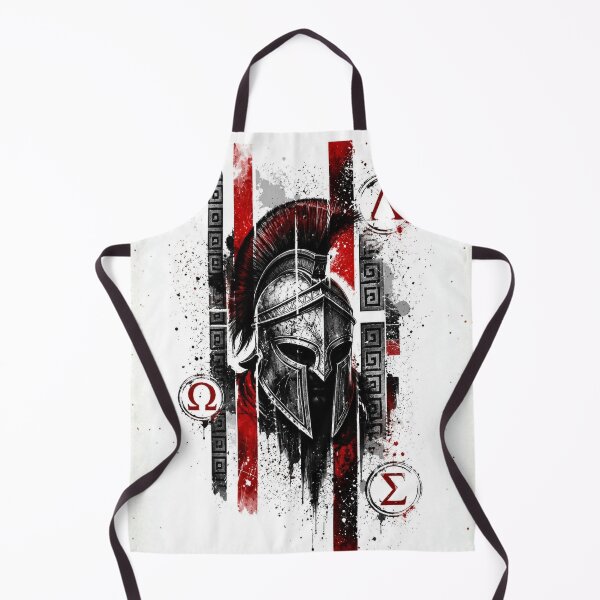 Item preview, Glory and Discipline: Retro Distressed Spartan Battle Helmet Tee designed and sold by BenchVibe.