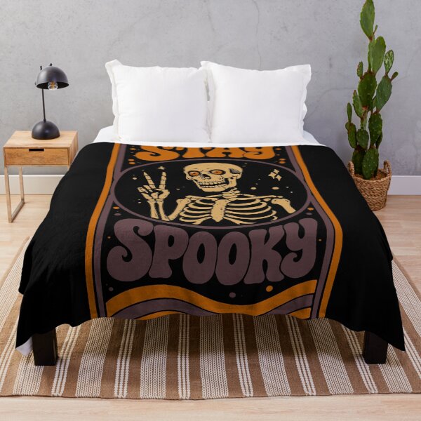 Item preview, Stay Spooky Skeleton T-Shirt – Vintage Halloween Retro Skull Design designed and sold by phsycartwork.
