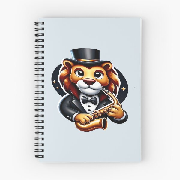 Item preview, Jazz Lion Playing Saxophone - International Jazz Day designed and sold by Art-Arcade6.