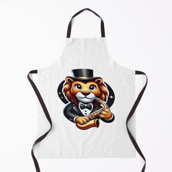 Item preview, Jazz Lion Playing Saxophone - International Jazz Day designed and sold by Art-Arcade6.