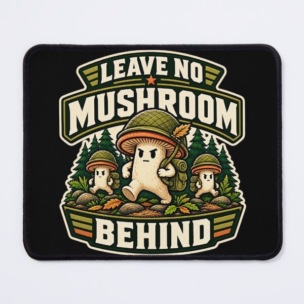 Item preview, Vintage Mushroom Foraging Squad Illustration designed and sold by OddHobbyClub.
