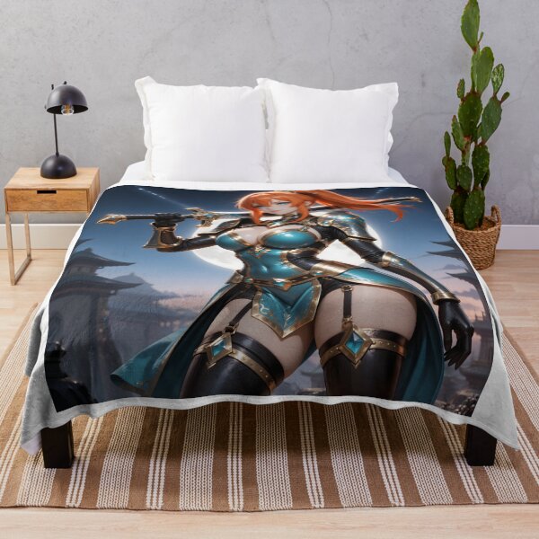 Item preview, Red Hair Moonlight Knight Fantasy Anime Sword Warrior designed and sold by Killington.