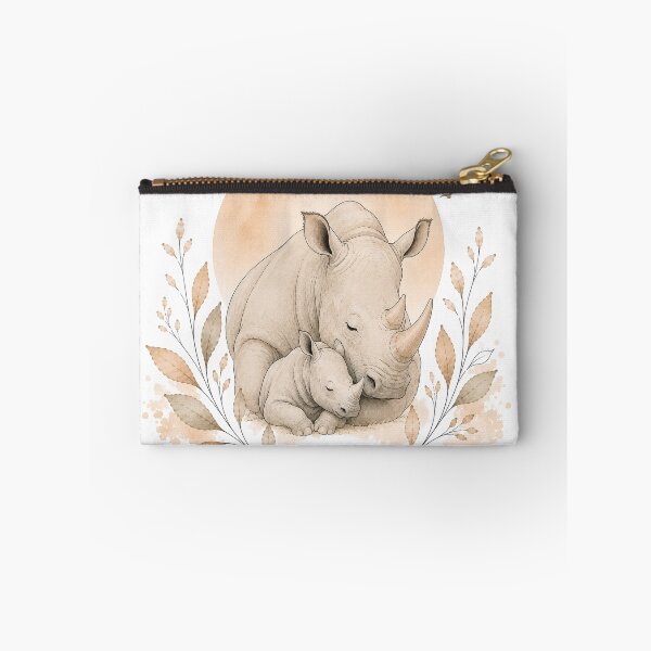 Artikelvorschau, Minimalist Rhino Mother and Baby entworfen und verkauft von FlamingPhoenix4.