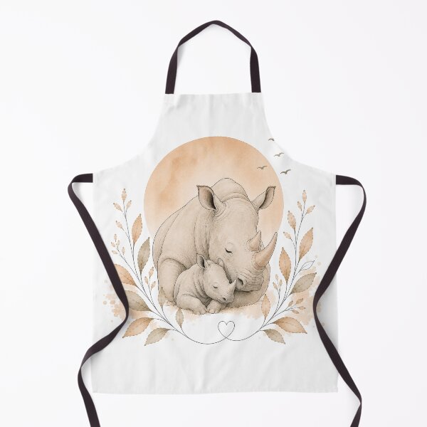 Artikelvorschau, Minimalist Rhino Mother and Baby entworfen und verkauft von FlamingPhoenix4.
