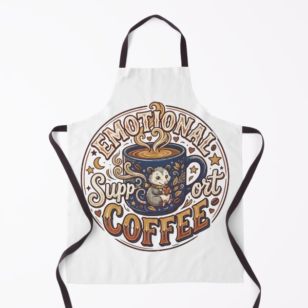 Item preview, Emotional Support Coffee Opossum Cute Coffee Lover Design designed and sold by LOVEARTDESIGN.