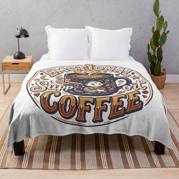 Item preview, Emotional Support Coffee Opossum Cute Coffee Lover Design designed and sold by LOVEARTDESIGN.