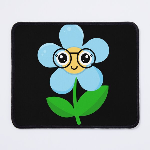 Item preview, Copy of Cute Kawaii blue Flower with Happy Face designed and sold by chaaval.