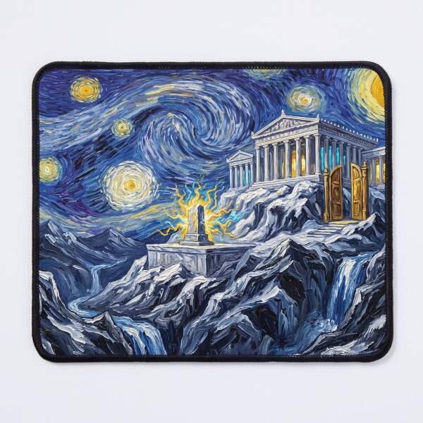 Item preview, Mount Olympus Starry Night Mythological Landscape designed and sold by Bad-Decisions-Designs.