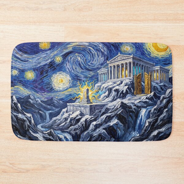 Item preview, Mount Olympus Starry Night Mythological Landscape designed and sold by Bad-Decisions-Designs.