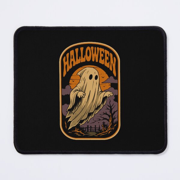 Item preview, Vintage Halloween Ghost T-Shirt – Spooky Haunted Graveyard Retro Design designed and sold by phsycartwork.