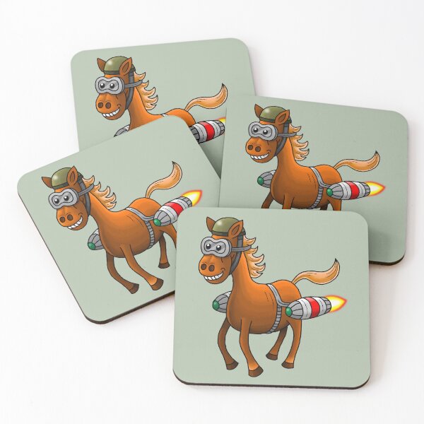 Item preview, Rocket Pony Flies with Jetpack designed and sold by Restarter.