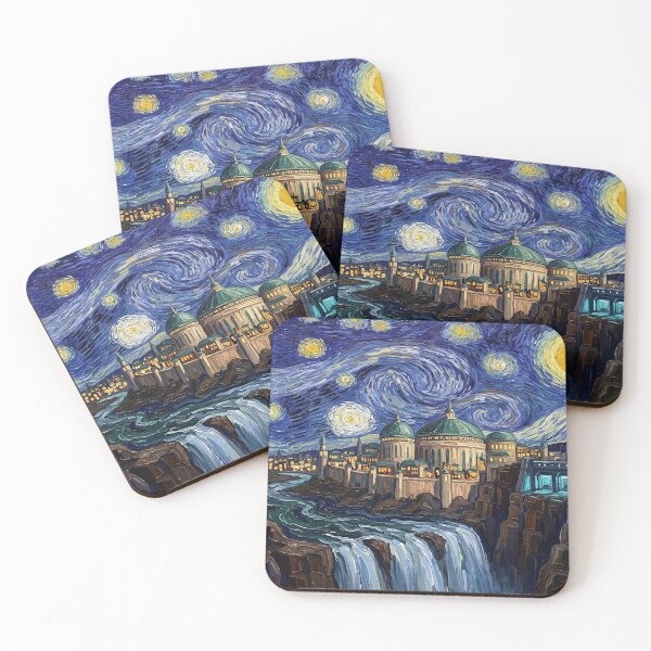 Item preview, Naboo Starry Night Sci-Fi Landscape designed and sold by Bad-Decisions-Designs.