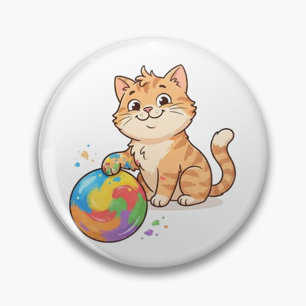 Item preview, Dot Day range Tabby Cat with Colorful Cute Illustration designed and sold by Ghostlycats2026.