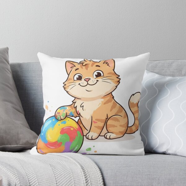 Item preview, Dot Day range Tabby Cat with Colorful Cute Illustration designed and sold by Ghostlycats2026.