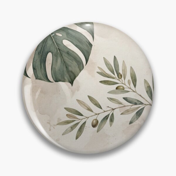 Item preview, Sage Monstera Botanical - Modern Japandi Wall Art designed and sold by PickyAura.