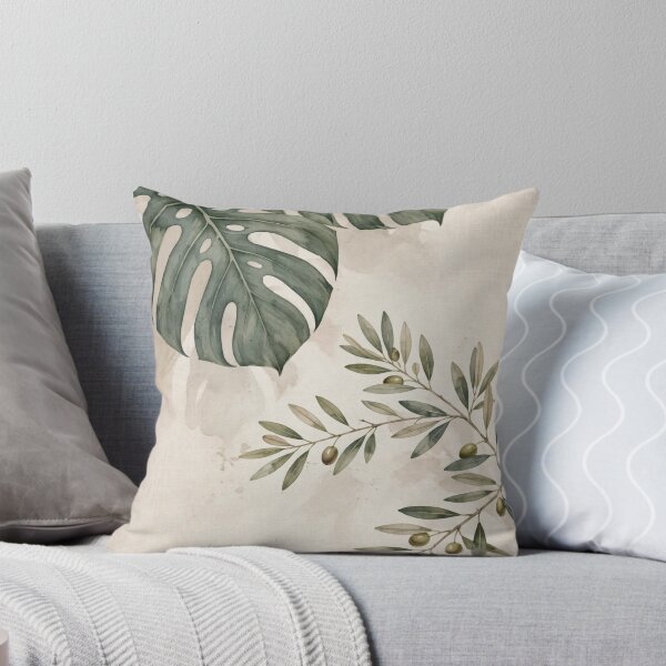 Item preview, Sage Monstera Botanical - Modern Japandi Wall Art designed and sold by PickyAura.