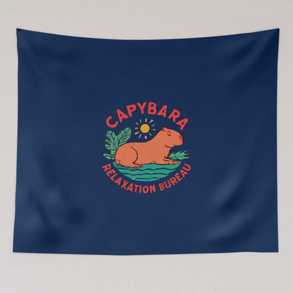 Item preview, Capybara Relaxation Bureau designed and sold by Musicdrip.
