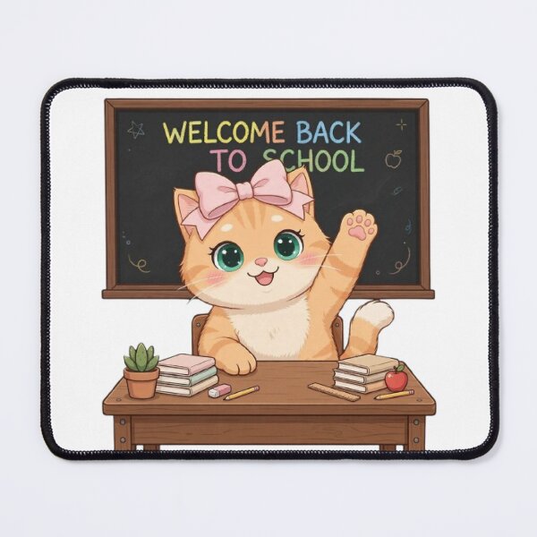 Item preview, Cute Welcome Back To School Cat Classroom designed and sold by Luna's World .