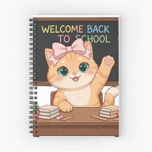 Item preview, Cute Welcome Back To School Cat Classroom designed and sold by Moody Vibes Studio.