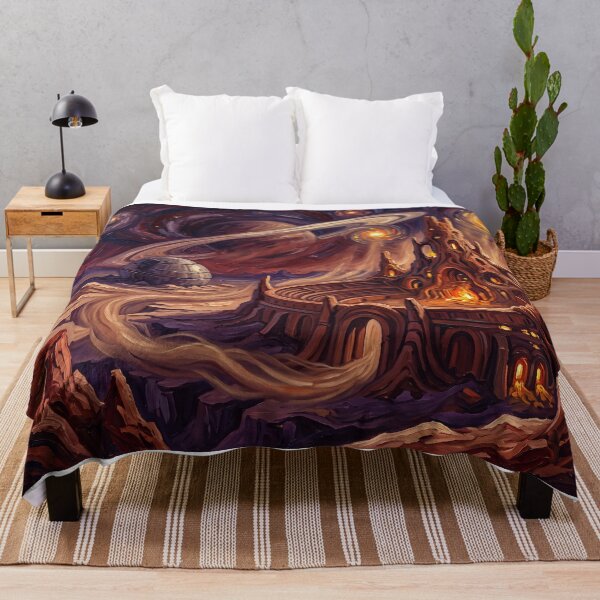 Item preview, Geonosis Starry Night Sci-Fi Landscape designed and sold by Bad-Decisions-Designs.