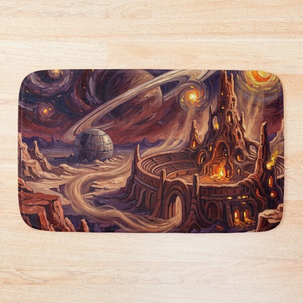 Item preview, Geonosis Starry Night Sci-Fi Landscape designed and sold by Bad-Decisions-Designs.