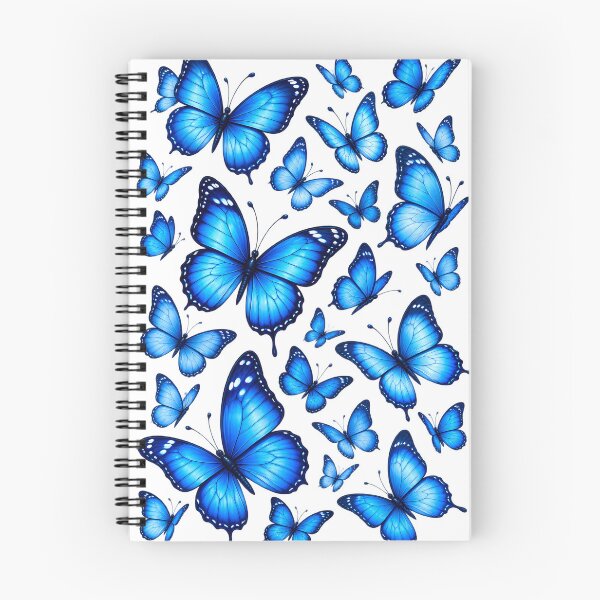 Item preview, Blue Butterfly Bliss – Elegant Blue Butterfly Nature Pattern designed and sold by HoMya.