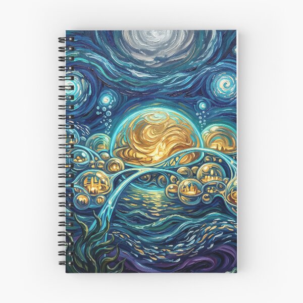 Item preview, Otoh Gunga Starry Night Sci-Fi Landscape designed and sold by Bad-Decisions-Designs.