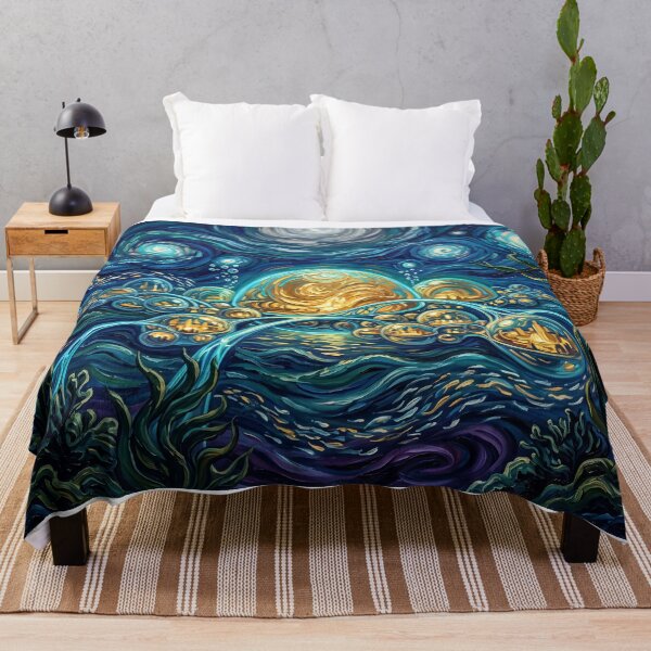 Item preview, Otoh Gunga Starry Night Sci-Fi Landscape designed and sold by Bad-Decisions-Designs.