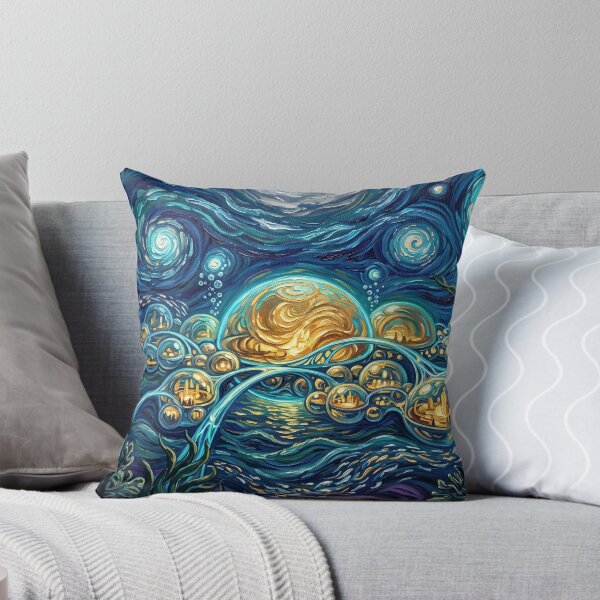 Item preview, Otoh Gunga Starry Night Sci-Fi Landscape designed and sold by Bad-Decisions-Designs.