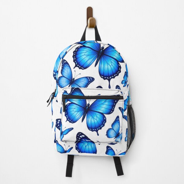 Item preview, Blue Butterfly Bliss – Elegant Blue Butterfly Nature Pattern designed and sold by HoMya.