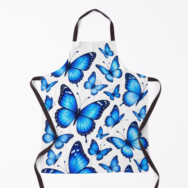 Item preview, Blue Butterfly Bliss – Elegant Blue Butterfly Nature Pattern designed and sold by HoMya.