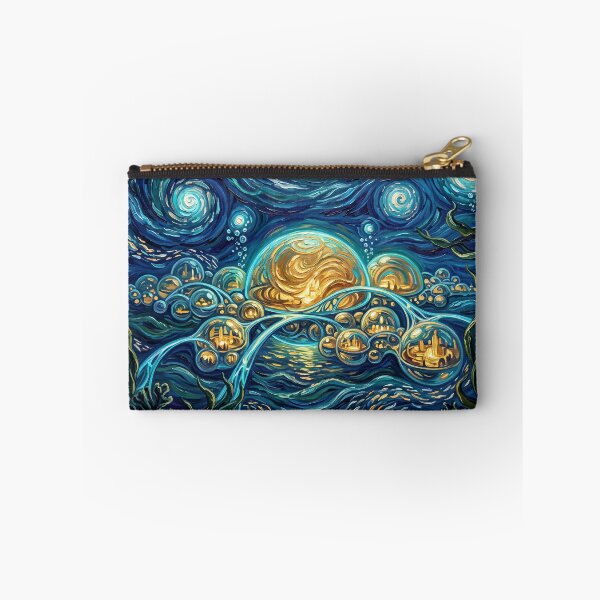 Item preview, Otoh Gunga Starry Night Sci-Fi Landscape designed and sold by Bad-Decisions-Designs.