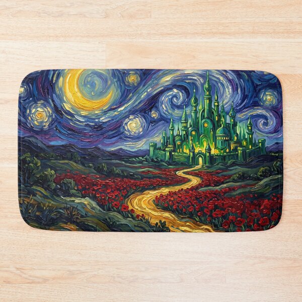 Item preview, Emerald City Starry Night Fantasy Landscape designed and sold by Bad-Decisions-Designs.