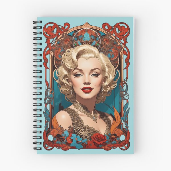 Item preview, Retro Hollywood Young Marilyn Monroe Art Nouveau Illustration designed and sold by BorgSpareParts.