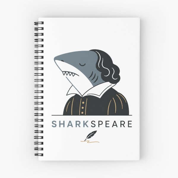 Item preview, Sharkspear Funny Shakespeare Shark Pun designed and sold by NicramR.