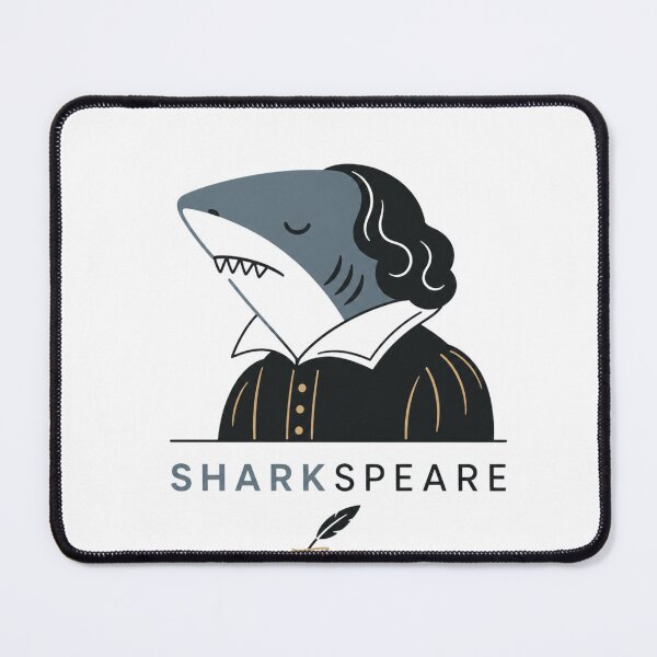 Item preview, Sharkspear Funny Shakespeare Shark Pun designed and sold by NicramR.