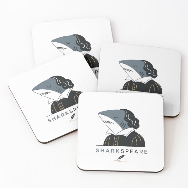 Item preview, Sharkspear Funny Shakespeare Shark Pun designed and sold by NicramR.