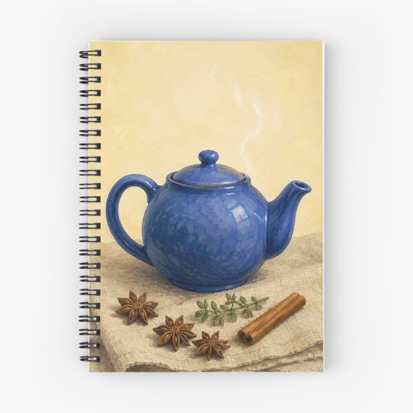 Item preview, Cobalt Teapot Winter Tea Christmas designed and sold by Planthem.